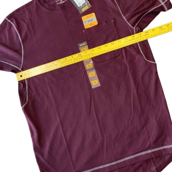 Ariat Rebar Workman T-Shirt Short Sleeve Workwear Men's Small S Malbec NWT - Picture 5 of 7